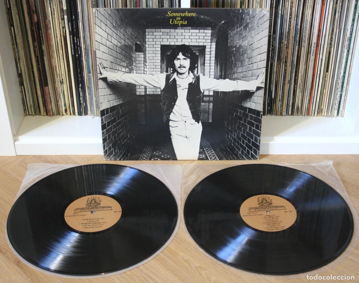 Discos de vinilo: GEORGE HARRISON - Somewhere in Utopia 2x LP - 1988 Loka Productions Beatles RARE Bootleg vinilo