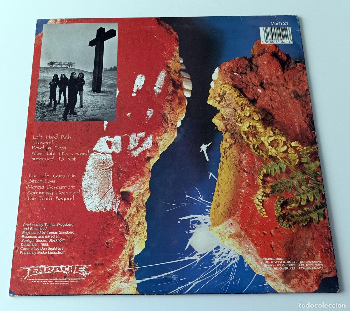 Discos de vinilo: LP ENTOMBED - LEFT HAND PATH - Foto 2