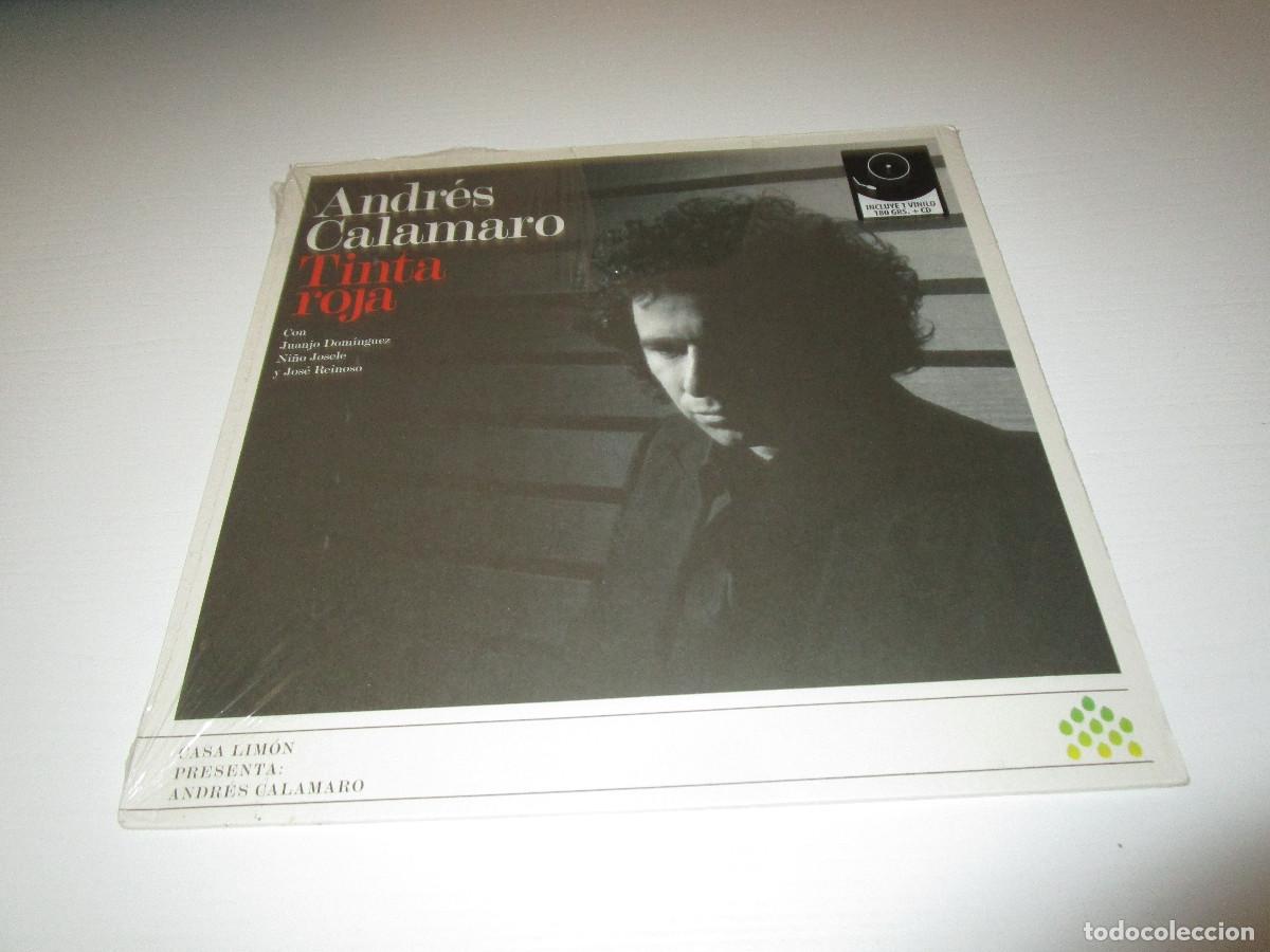 Discos de vinilo: ANDRES CALAMARO ( TINTA ROJA ) - VINILO + CD - NUEVO - 0190296542787 - SUR - MILONGA DEL TROVADOR