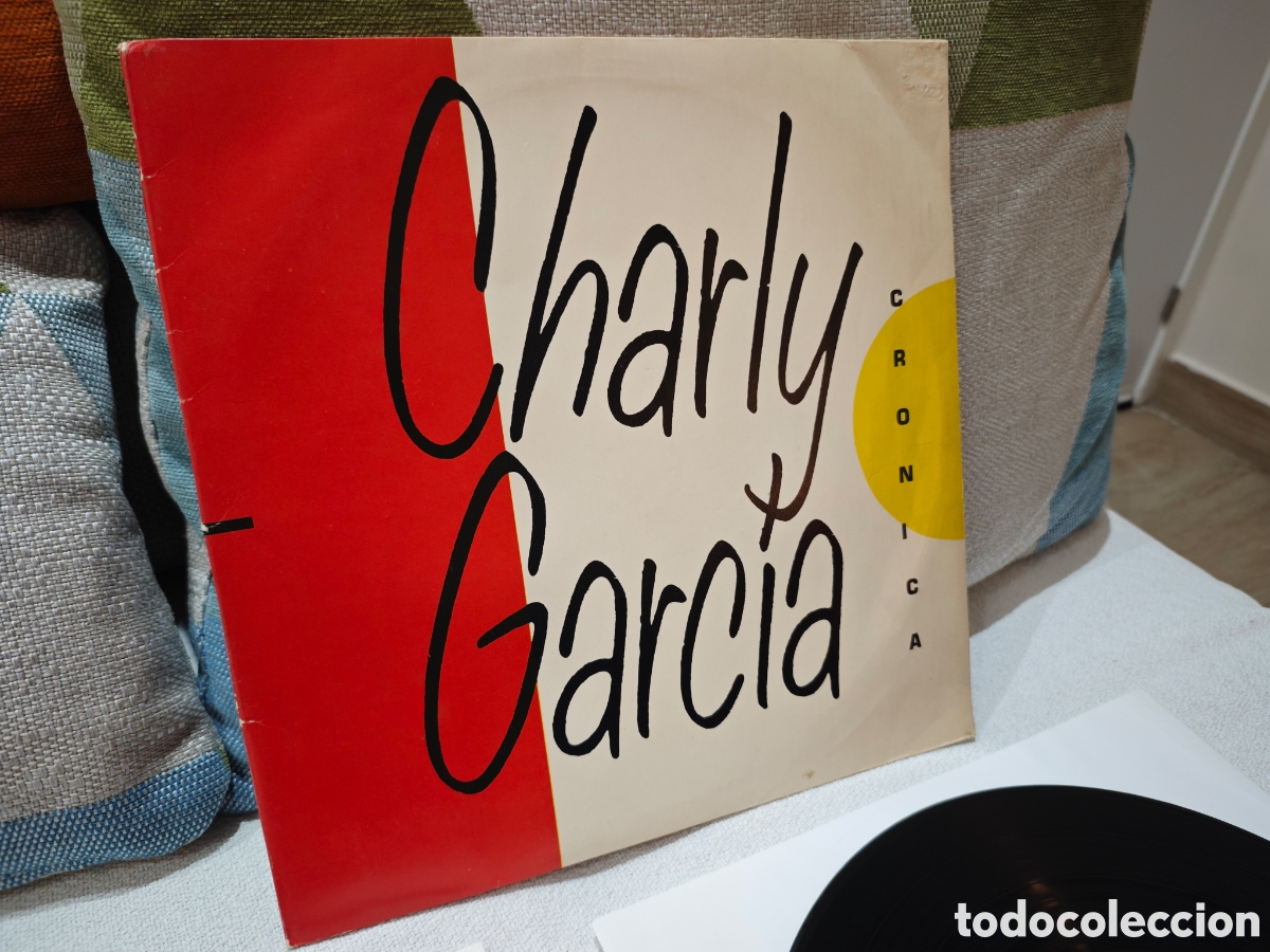 Discos de vinilo: Doble vinilo de Charly Garc&iacute;a, Cr&oacute;nica, edici&oacute;n original Argentina 1987