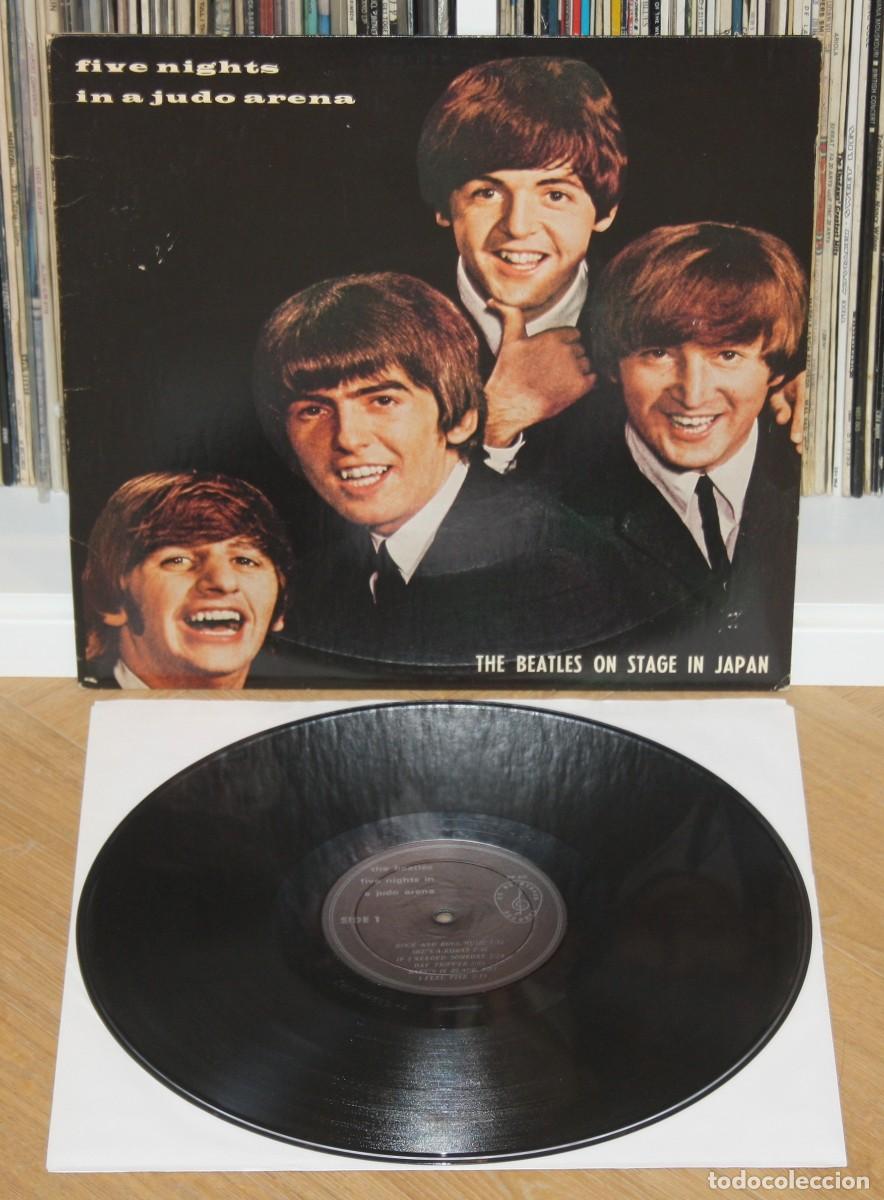 Discos de vinilo: THE BEATLES - Five Nights In A Judo Arena 1975 LP - Live in Japan 1966 - DW 426 Bootleg Raro