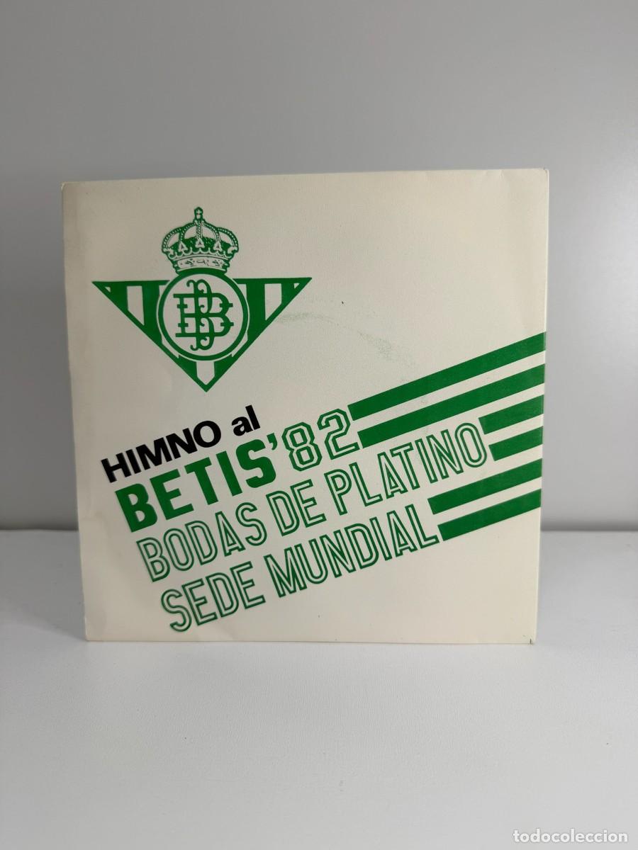 Discos de vinilo: GRUPO FORMAS (SINGLE) HIMNO AL BETIS '82 BODAS DE PLATINO SEDE MUNDIAL - A&Ntilde;O 1980 (100 LOTES)