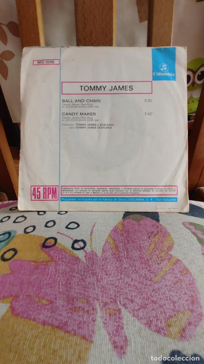 Discos de vinilo: TOMMY JAMES-SINGLE BALL AND CHAIN - Foto 2