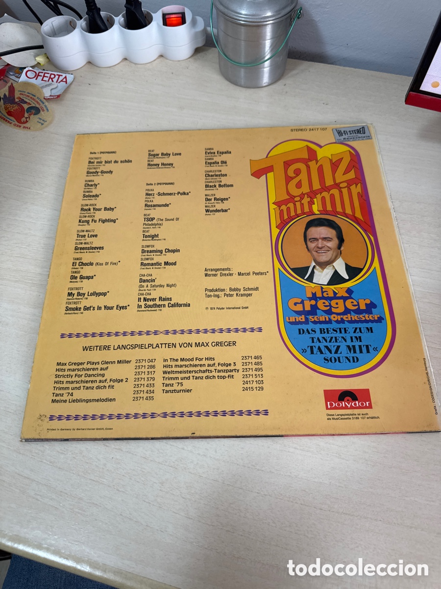 Discos de vinilo: DISCO VINILO TANZ MIT MIR MAX GREGER 1974 - Foto 6