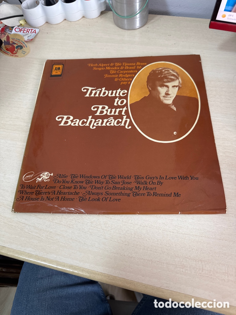 Discos de vinilo: DISCO VINILO TRIBUTE TO BURT BACHARACH 1974