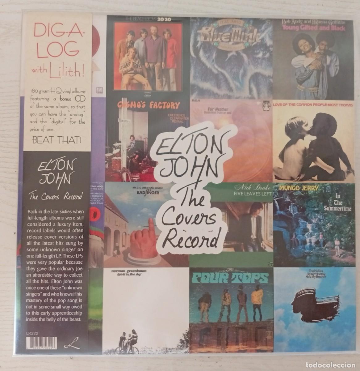 Discos de vinilo: ELTON JOHN : The Covers Record. (LP 180 gr + Bonus CD. Lilith Rds., Rusia, 2010)
