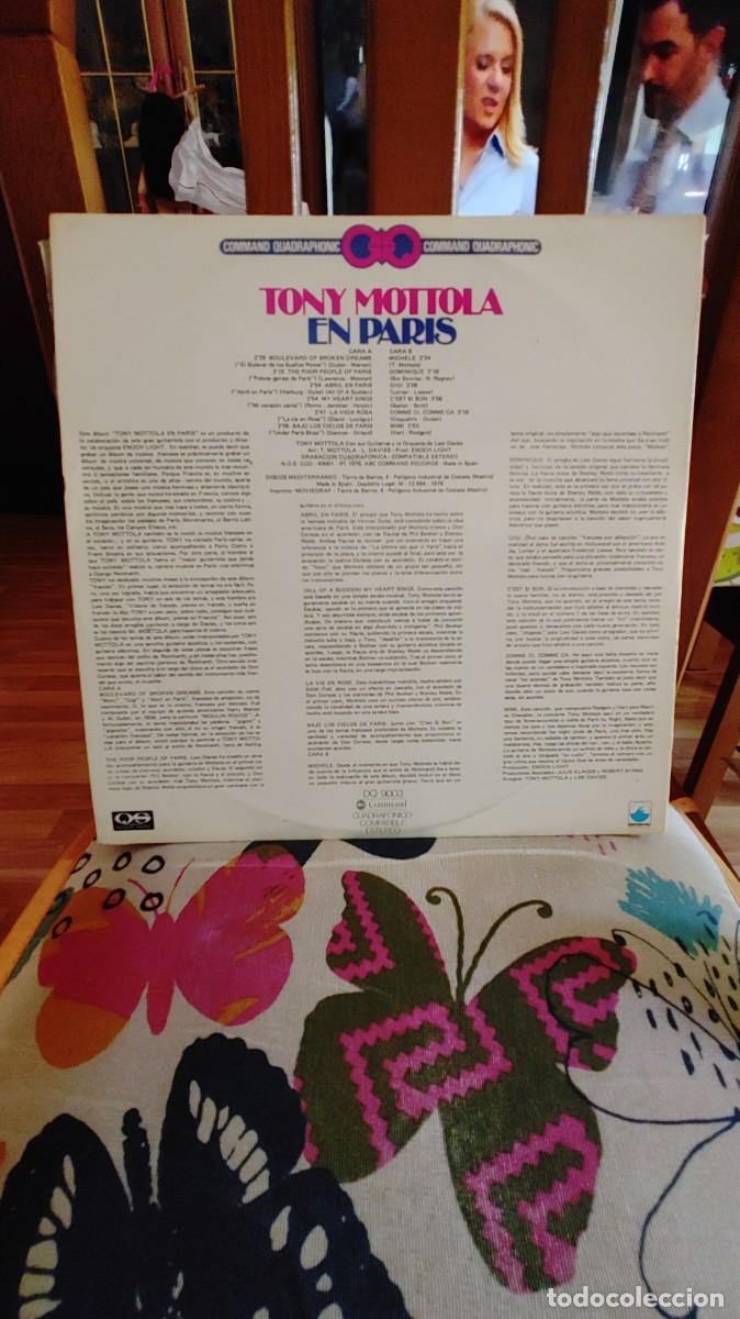 Discos de vinilo: TONY MOTTOLA EN PARIS-LP GATEFOLD - Foto 3