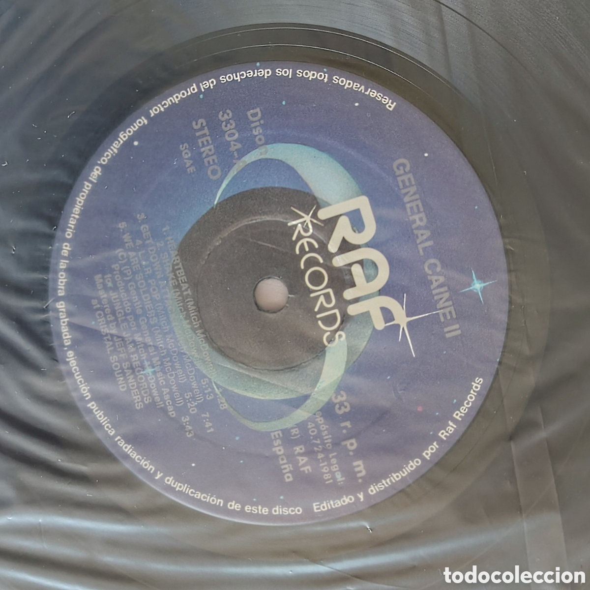 Discos de vinilo: General Caine II - Get Down Attack - RAF Records 1981 - Foto 5