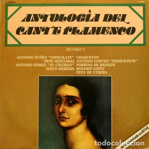 Discos de vinilo: - LP Various, Antolog&iacute;a Del Cante Flamenco: Retablo 5