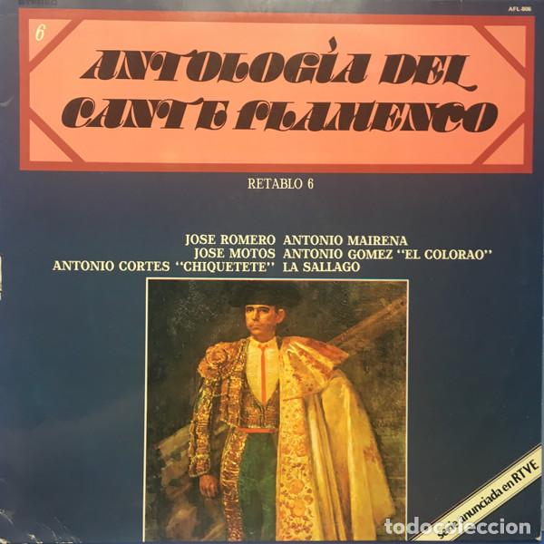 Discos de vinilo: - LP Various, Antolog&iacute;a Del Cante Flamenco: Retablo 6