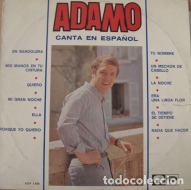 Discos de vinilo: - LP Adamo, Canta En Espa&ntilde;ol