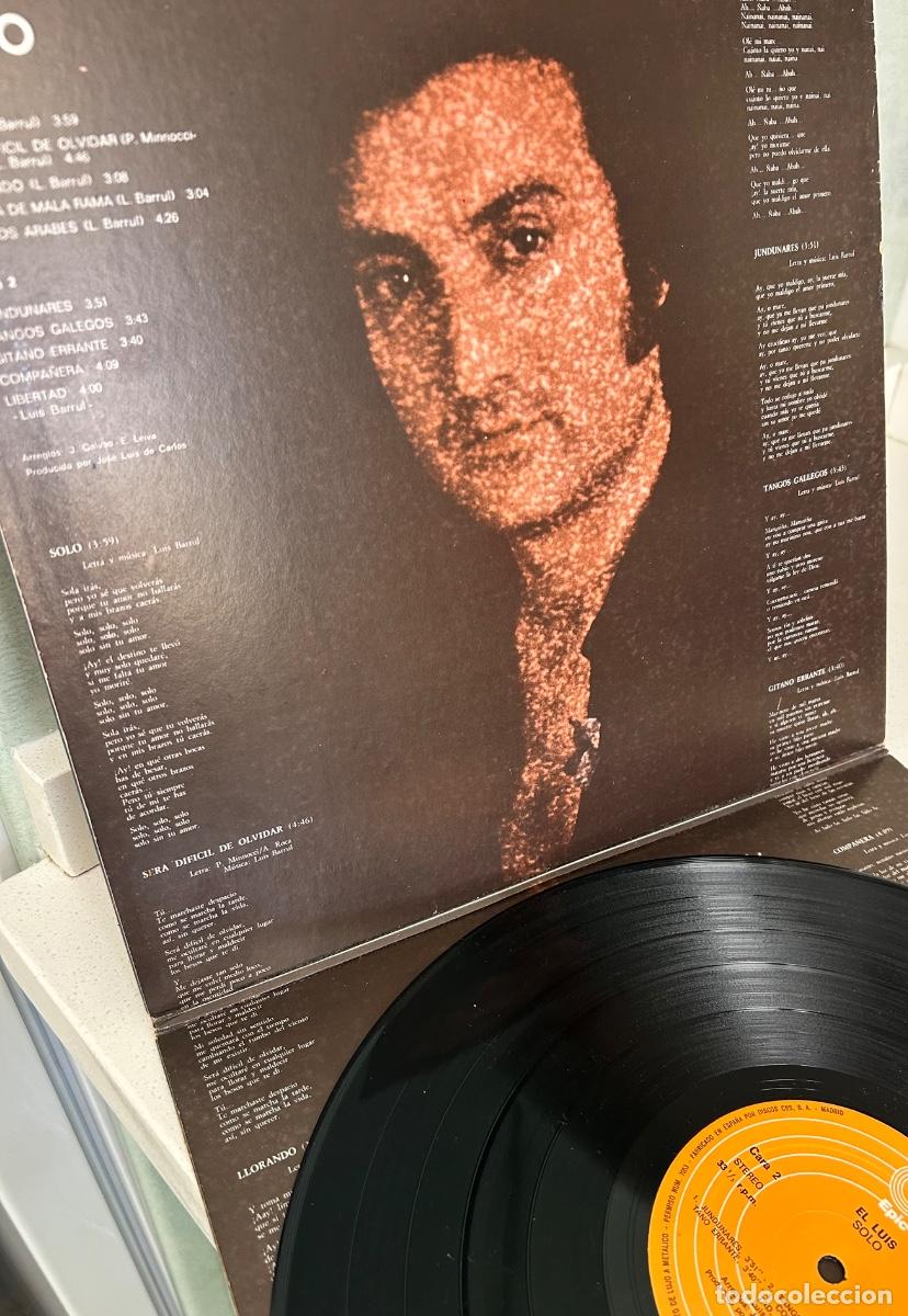 Discos de vinilo: El Luis - Solo - Lp portada abierta - Foto 2