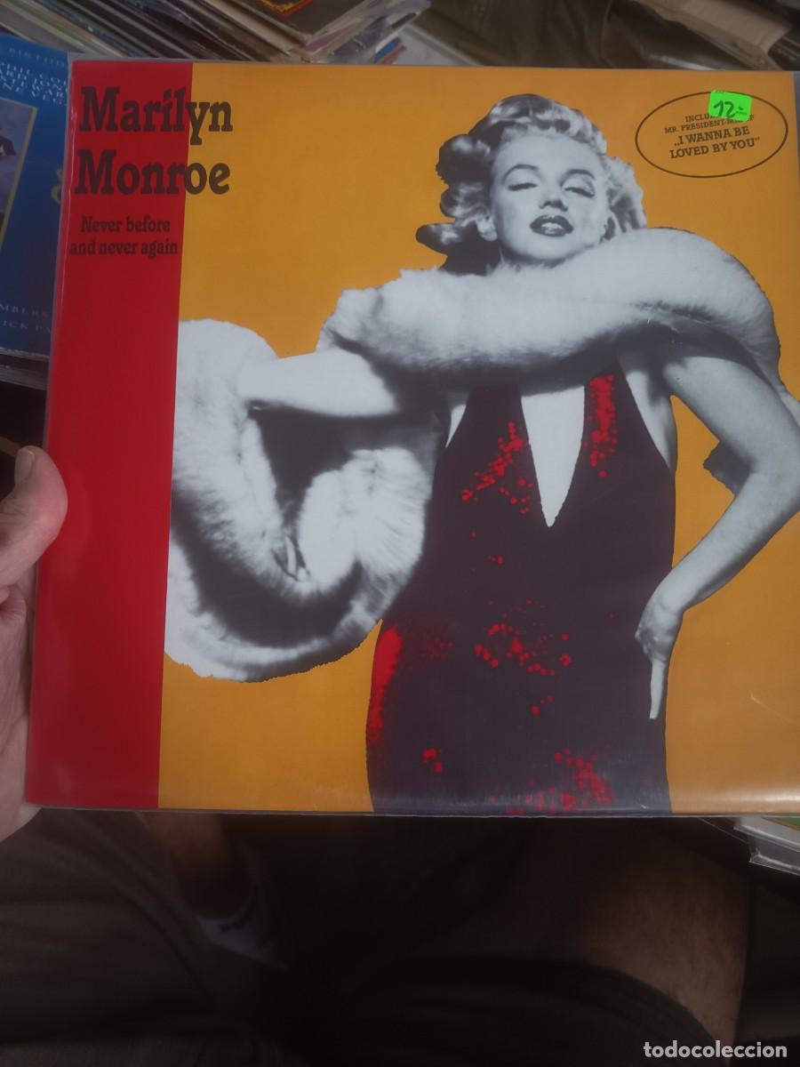 Discos de vinilo: LP MARILYN MONROE,( NEVER BEFORE AND NEVER AGAIN)