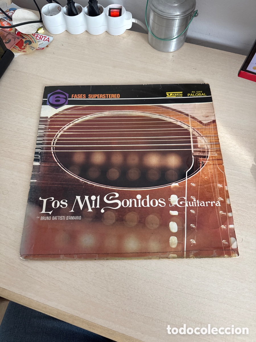 Discos de vinilo: DISCO VINILO LOS MIL SONIDOS DE LA GUITARRA BRUNO BATTISTI D&rsquo;AMARIO 1969