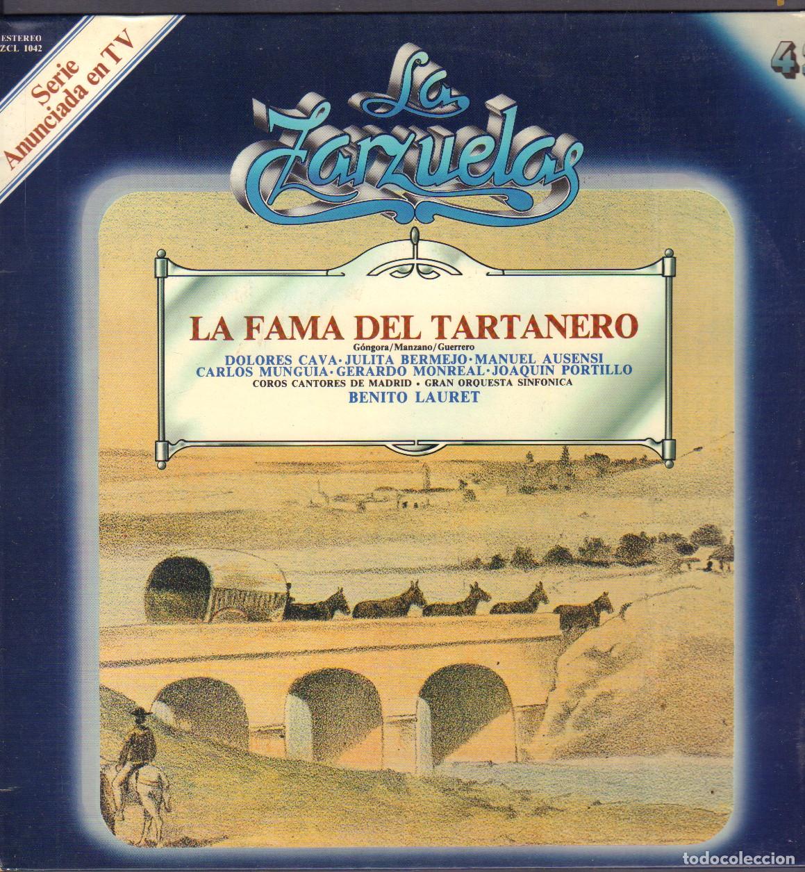Discos de vinilo: LA FAMA DEL TARTANERO - COLECCION &rdquo;LA ZARZUELA&rdquo; N&ordm; 42 / LP COLUMBIA 1980 RF-26670