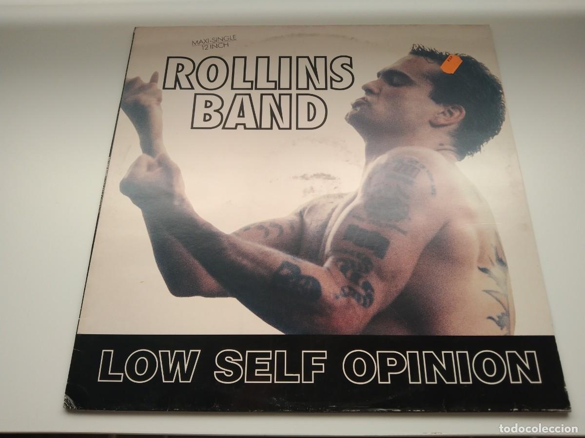 Discos de vinilo: Maxi vinilo ROLLINS BAND - low self opinion + 1 / spain orig. 1992 / hardcore punk / RARO