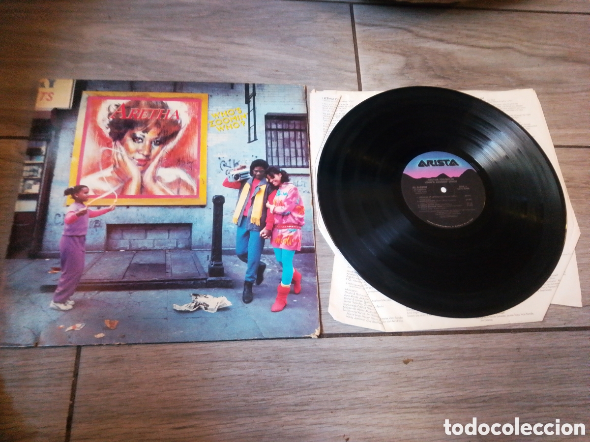 Discos de vinilo: ARETHA FRANKLIN - WHO'S ZOOMIN WHO? - USA - ARISTA - INC ENCARTE - L -