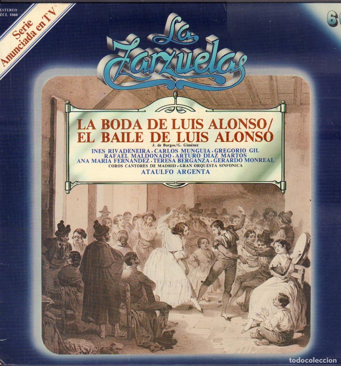 Discos de vinilo: LA BODA DE LUIS ALONSO / EL BAILE DE LUIS ALONSO /ORQ. SINFONICA / LP COLUMBIA 1980 RF-26673