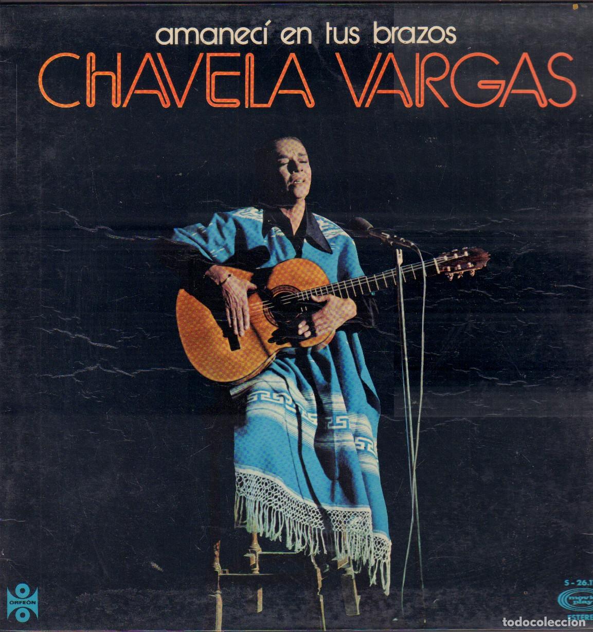 Discos de vinilo: CHAVELA VARGAS - AMANEC&Iacute; EN TUS BRAZOS / TODA UNA VIDA, QUE NOS DIO.../ LP MOVIEPLAY RF- 26677