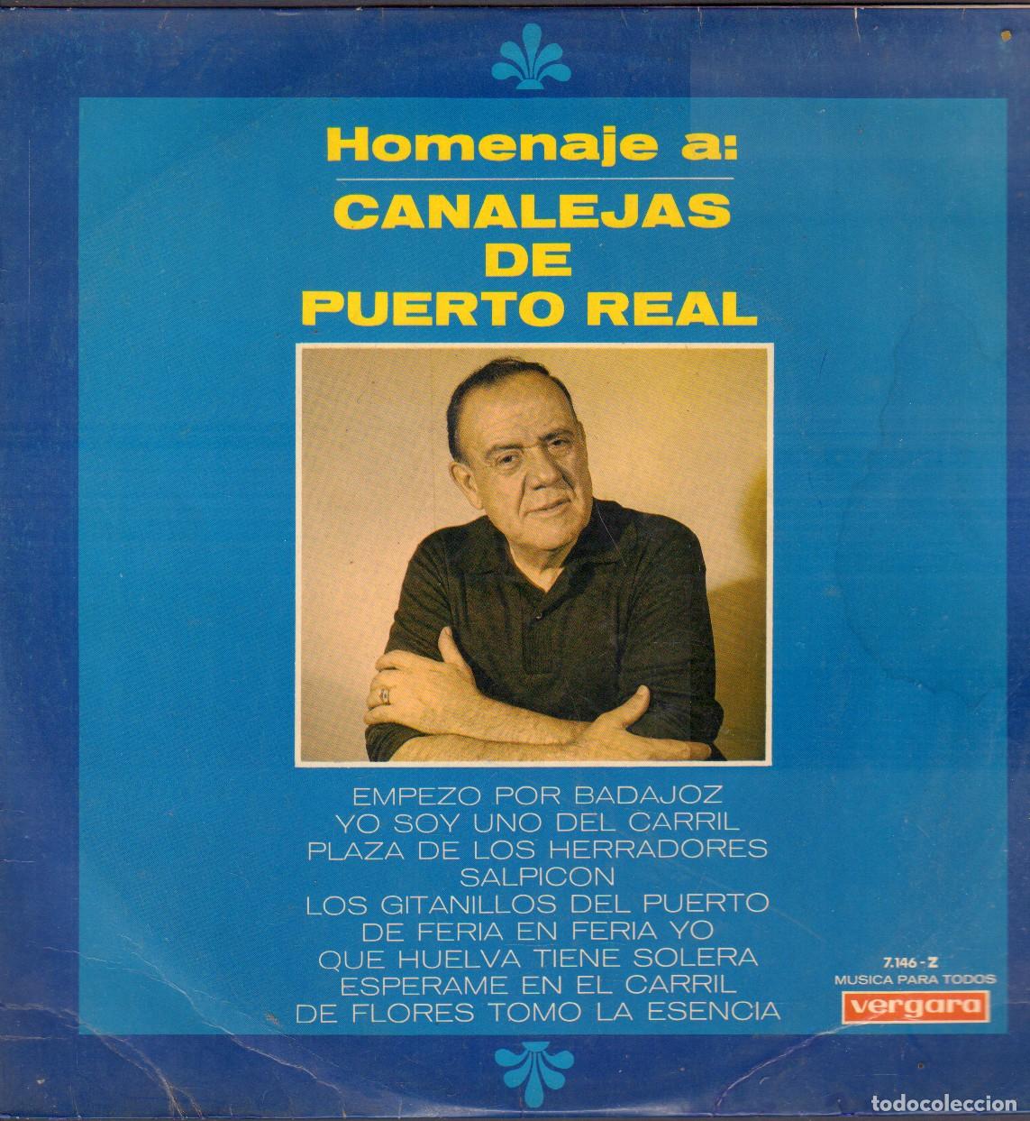 Discos de vinilo: HOMENAJE A &rdquo;CANALEJAS DE PUERTO REAL&rdquo; - SALPICON, EMPEZO POR BADAJOZ.../ LP VERGARA 1967 RF-26693