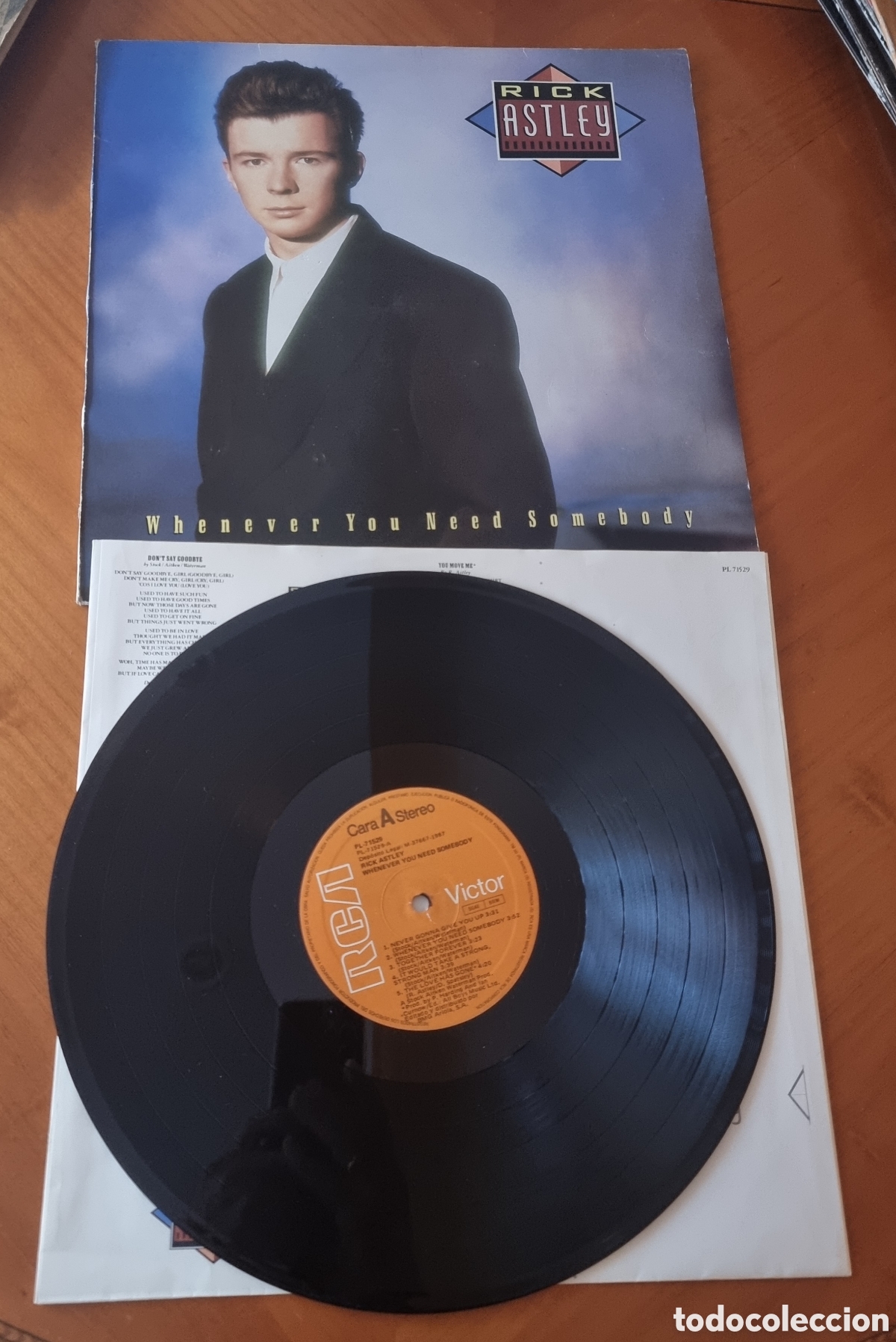 Discos de vinilo: Disco Rick Astley original buen estado ved foto
