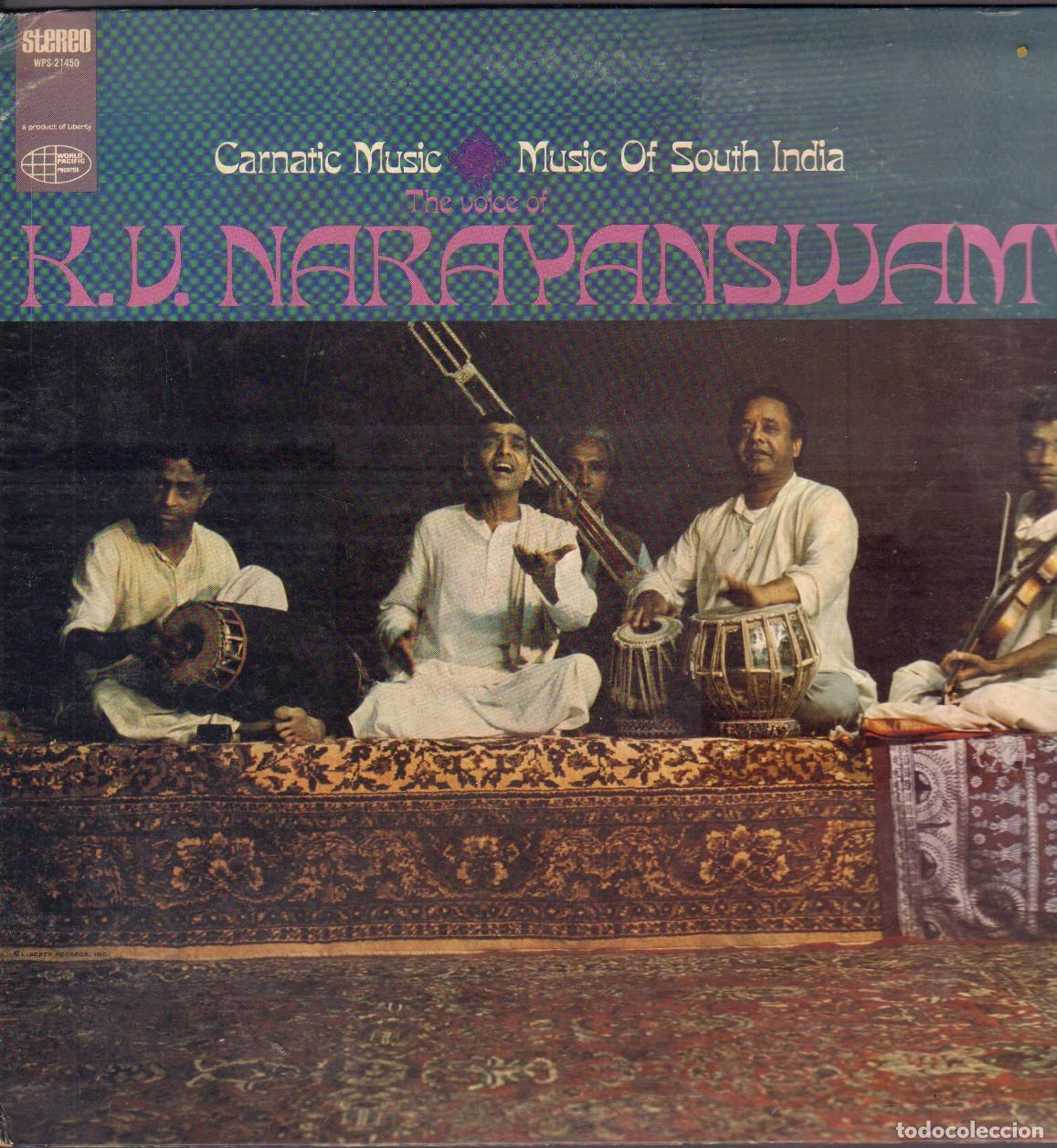 Discos de vinilo: K. V. NARAYANSWAMY - MUSIC OF SOUTH INDIA / RAGAM TODI, RAGAM KAMBHOJI.../ LP WORLD RF-36700