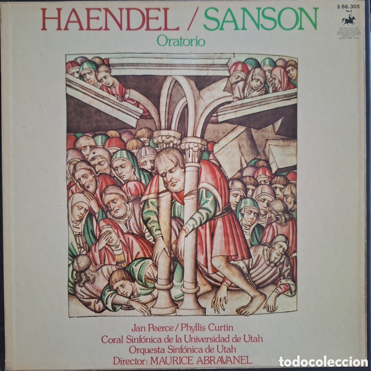 Discos de vinilo: Caja Sanson. Haendel. Dtor: M. Abravanel