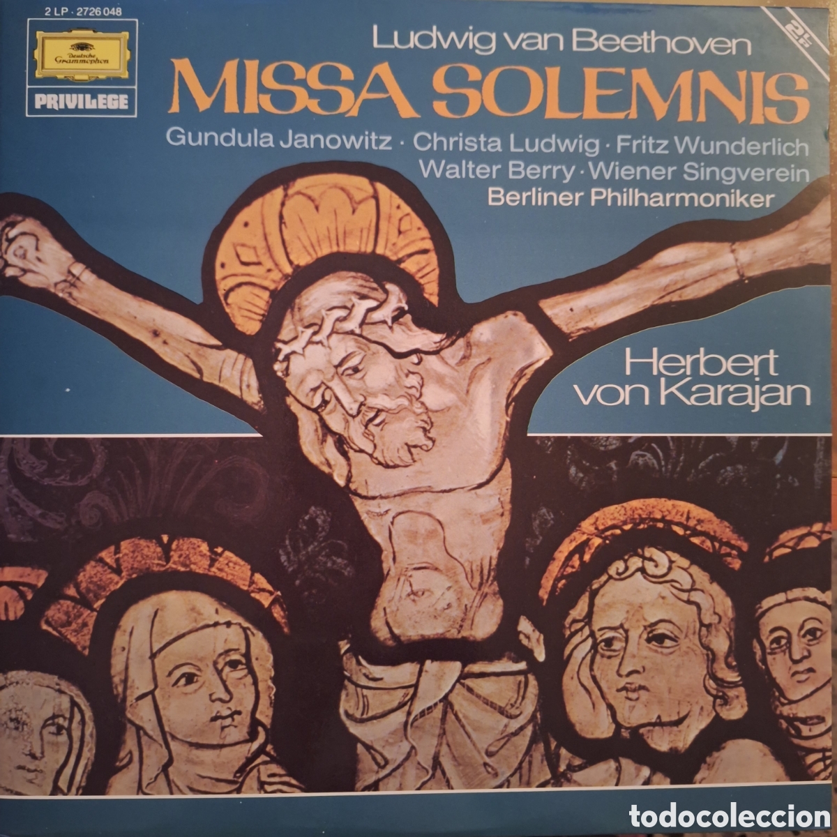 Discos de vinilo: Missa Solemnis. Beethoven. Dtor: von Karajan