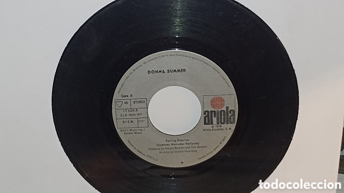 Discos de vinilo: Donna SummerCanci&oacute;n: &laquo;Spring Reprise&raquo; &laquo;Autumn Changes&raquo;