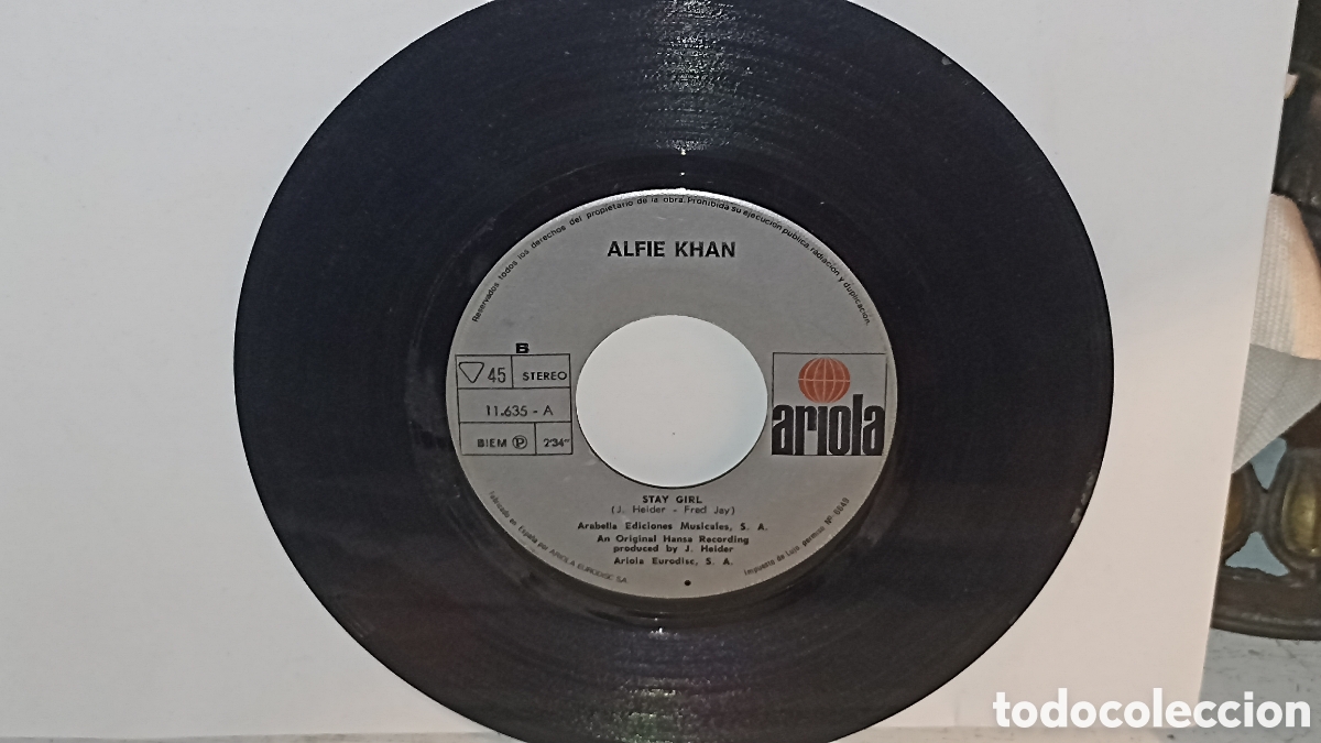 Discos de vinilo: Alguien Khan.Jo Jo Bengy&rdquo;, Stay Girl