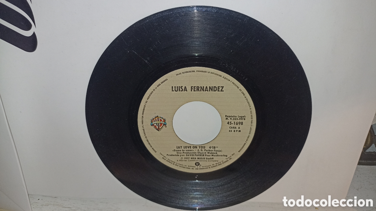 Discos de vinilo: Luisa Fernandez, &laquo;Make Me Feel Alright&raquo;.Lay Love On You&raquo;