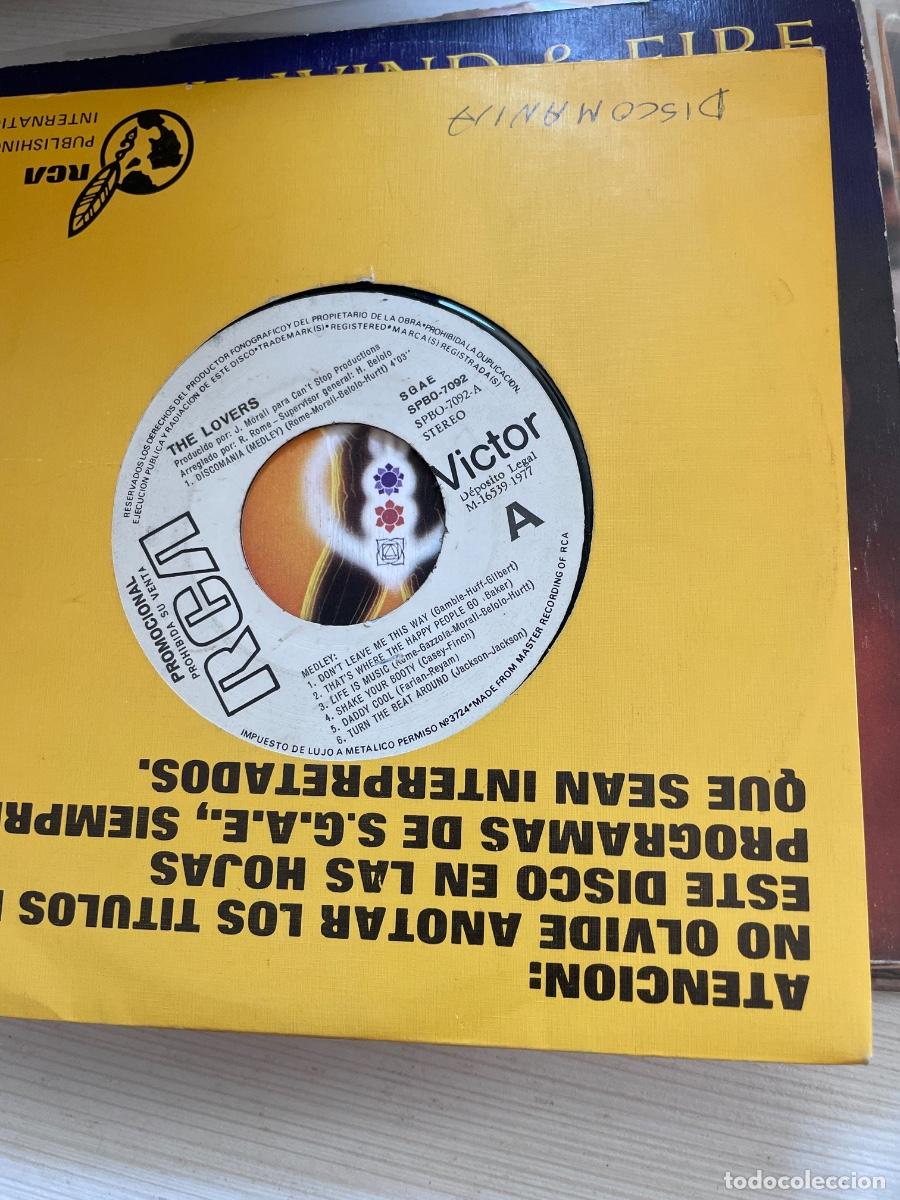 Discos de vinilo: The lovers discomania single