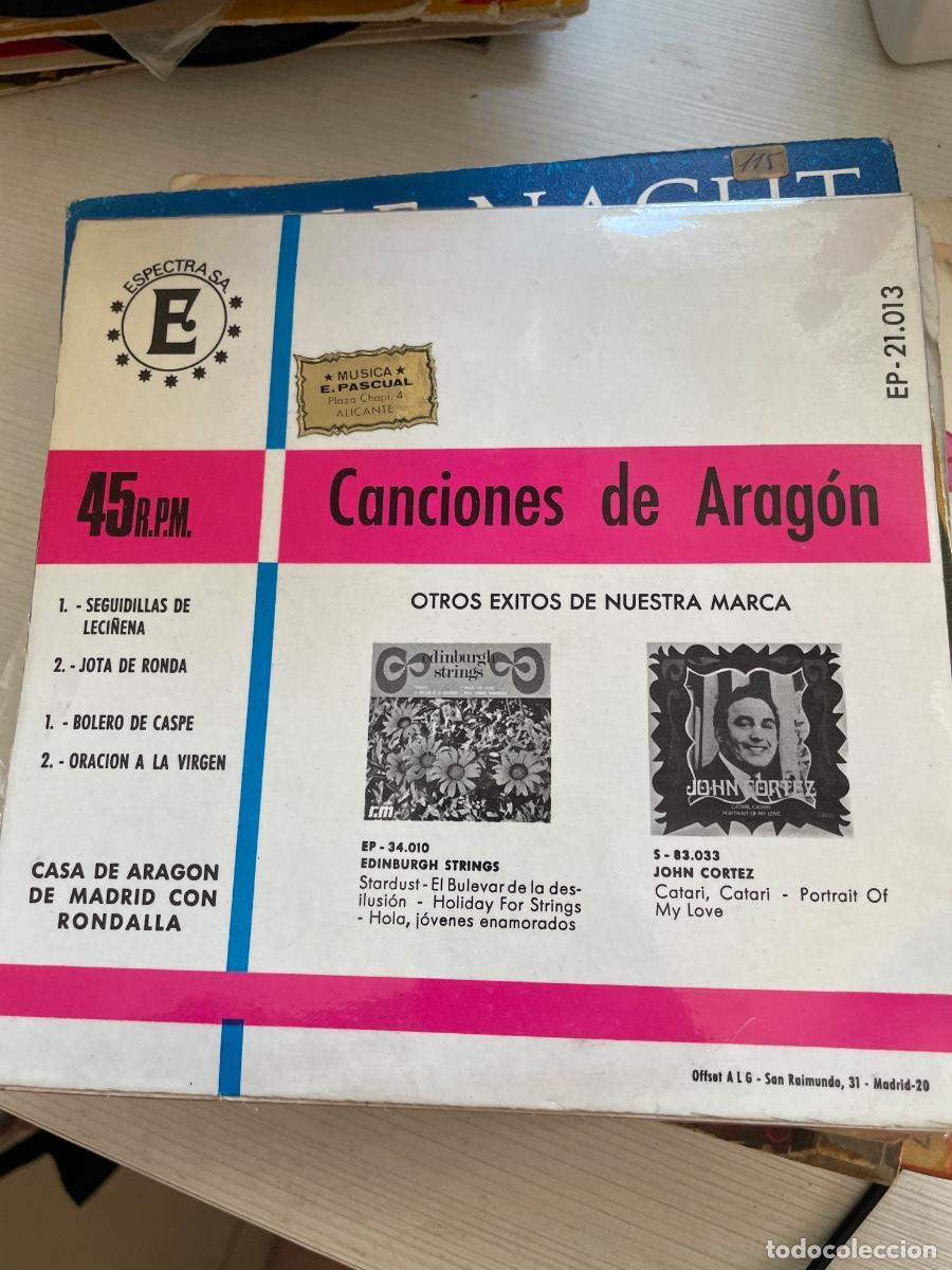 Discos de vinilo: Canciones de Arag&oacute;n single - Foto 2