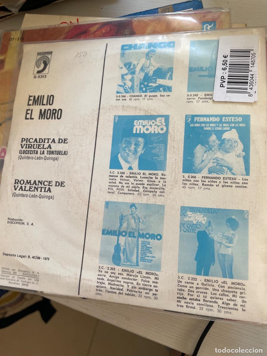 Discos de vinilo: Emilio el moro picadura de viruela single - Foto 2