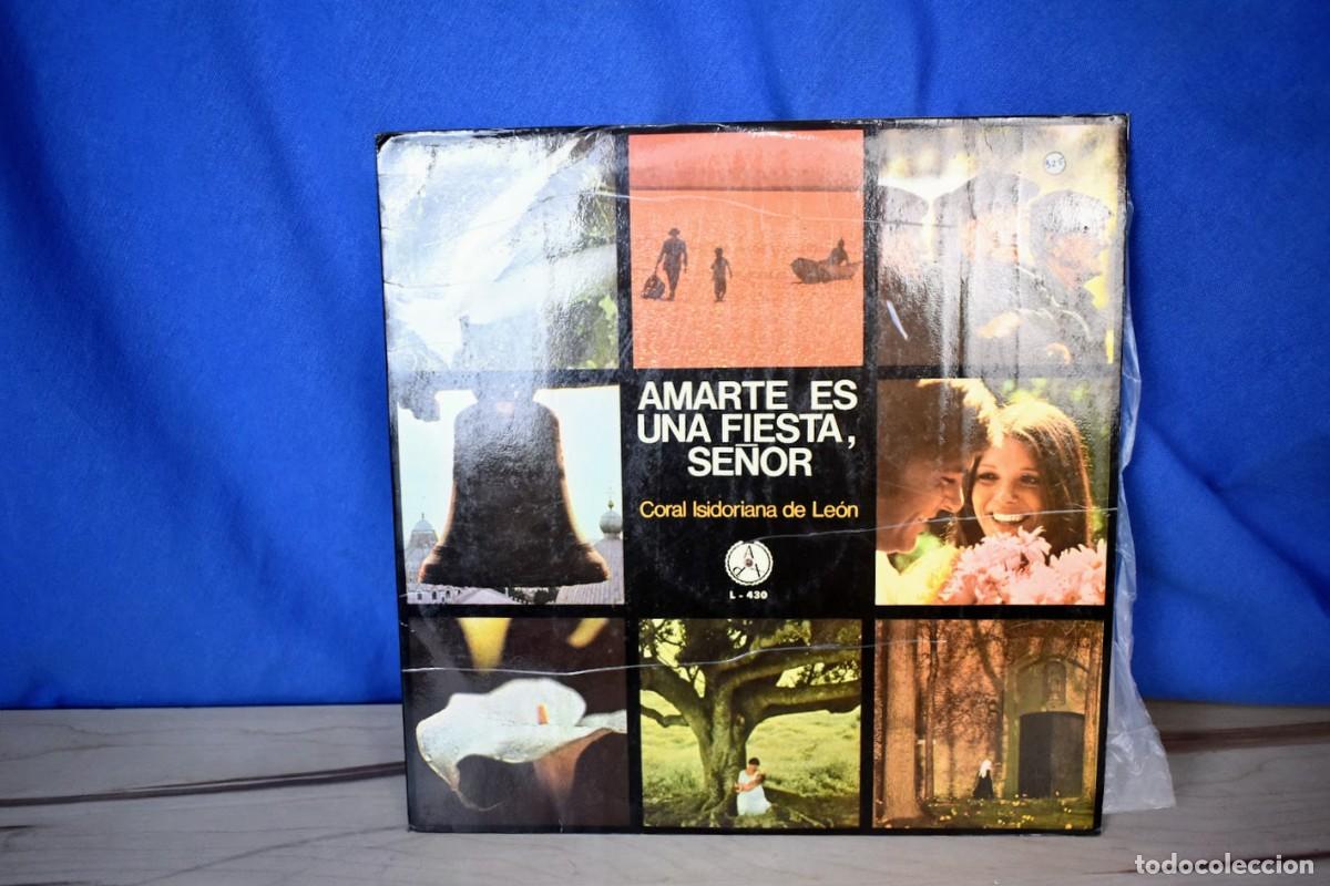 Vinyl-Schallplatten: LP Amarte es una fiesta Se&ntilde;or Coral Isidoriana de Leon a&ntilde;o 1975