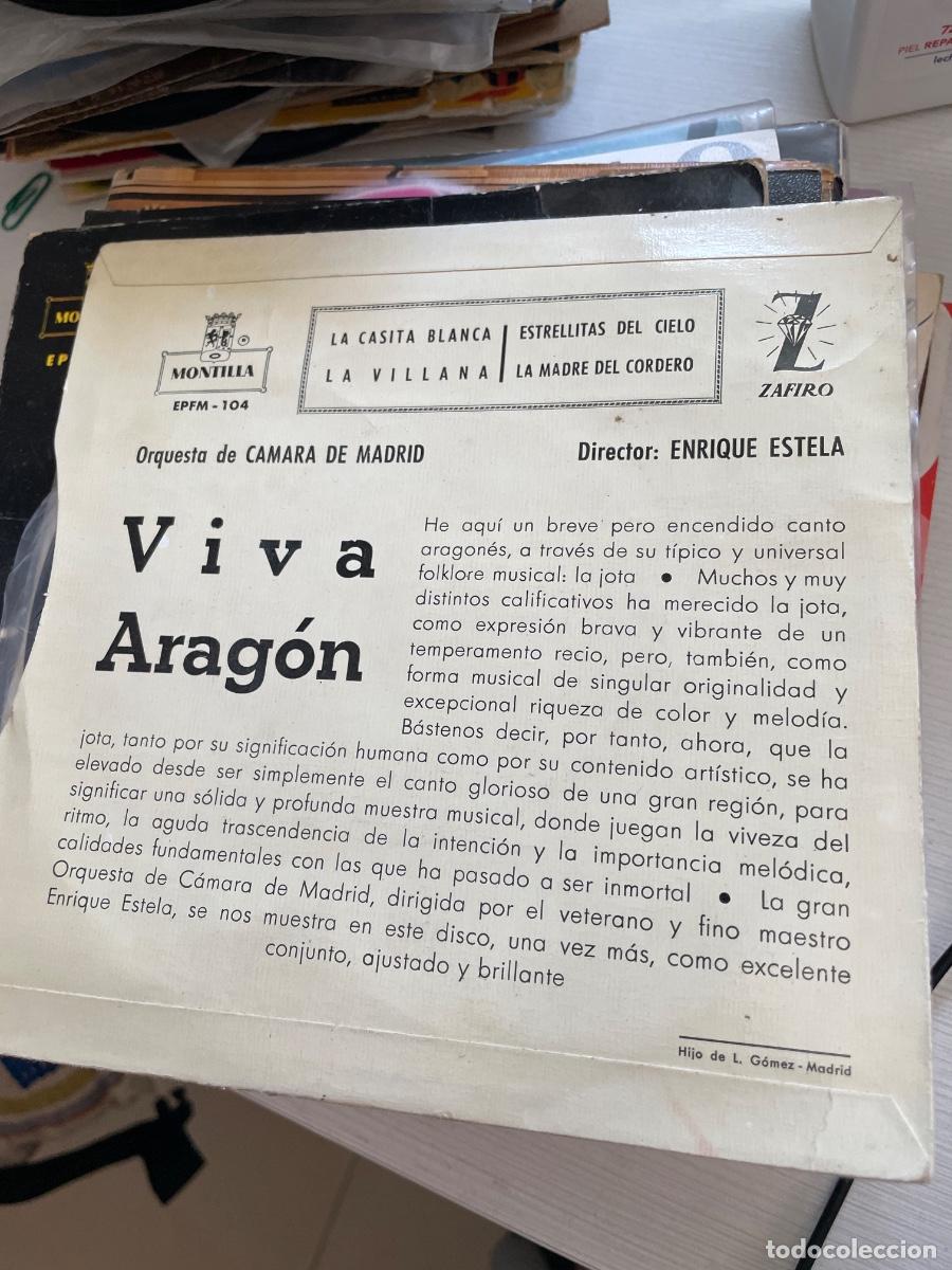 Discos de vinilo: Viva Arag&oacute;n c&aacute;mara de Madrid single - Foto 2