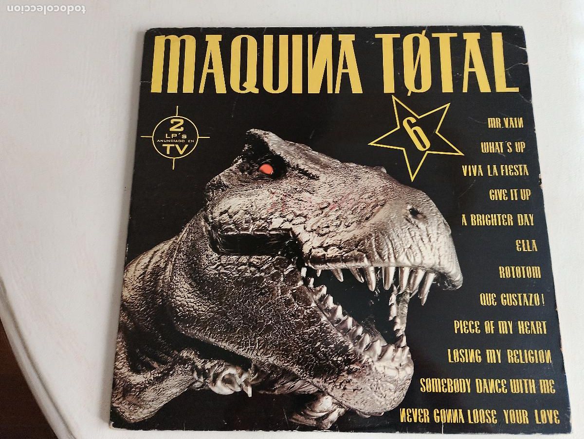 Discos de vinilo: M&aacute;quina Total 6, 2 LPS, DOBLE PORTADA, 1993, Electronic, techno