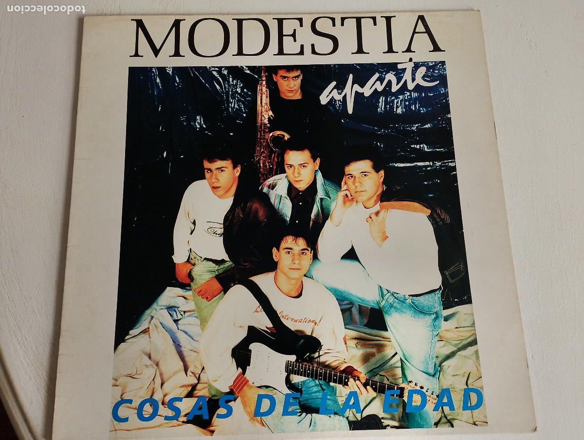 Discos de vinilo: Modestia Aparte &ndash; Cosas De La Edad, 1990 Rock, Pop, con el encarte