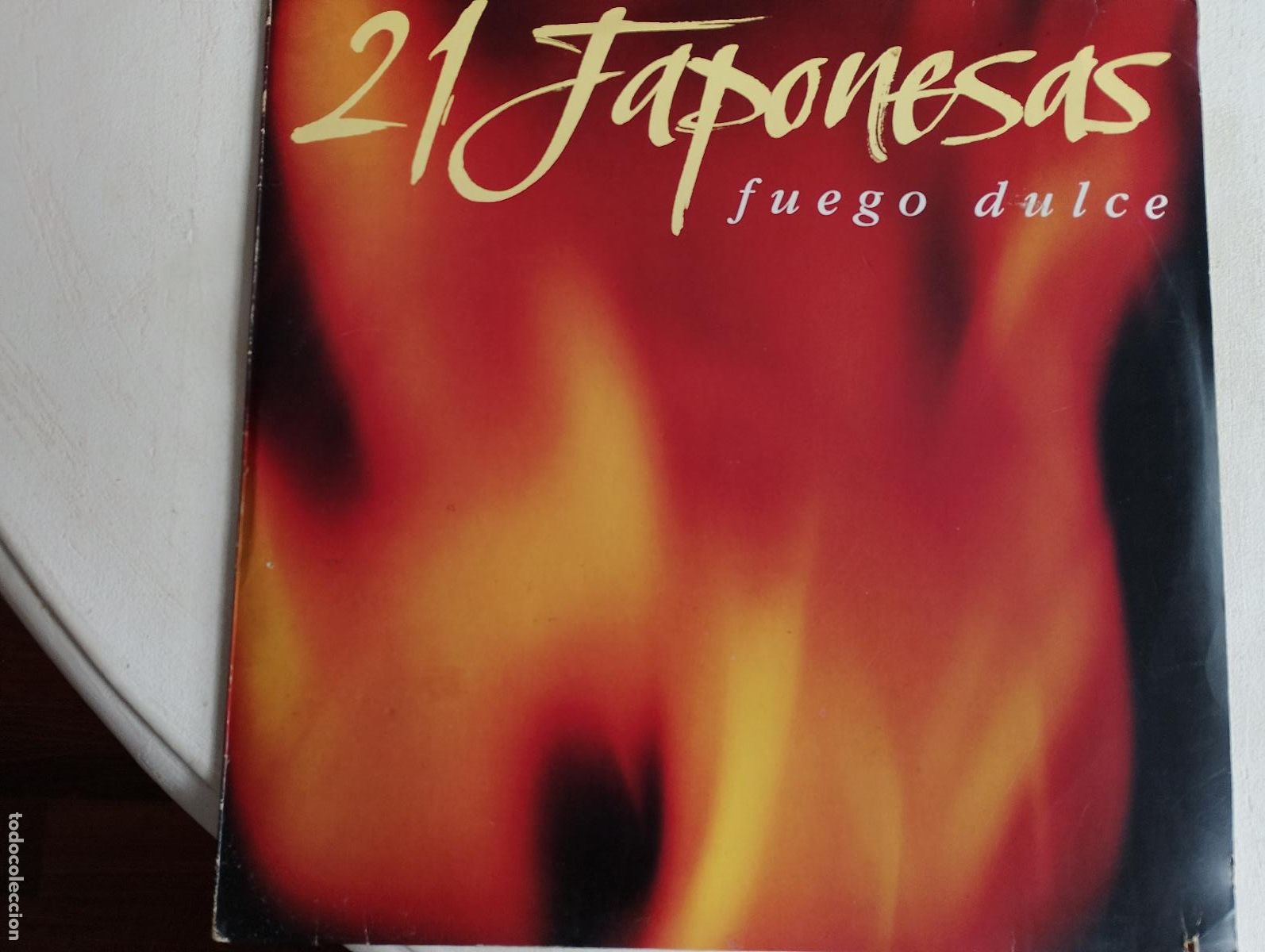 Discos de vinilo: 21 Japonesas &ndash; Fuego Dulce,1994, contiene el encarte