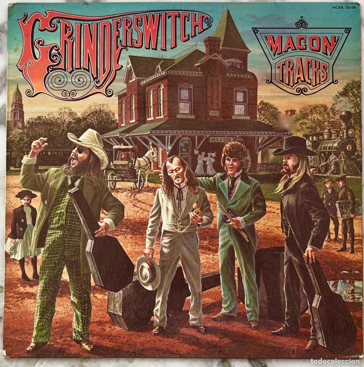 Discos de vinilo: GRINDERSWITCH. MACON TRACKS. ( ALLMAN BROTHERS ). SOLO PORTADA LP ESPA&Ntilde;A 1975