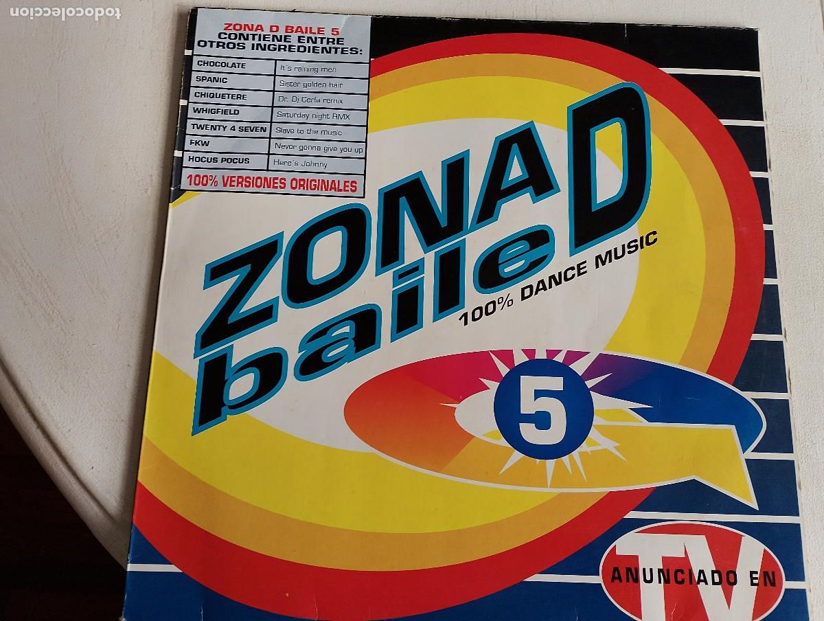 Discos de vinilo: Zona D Baile 5, ed espa&ntilde;ola, 2 LPS,1994, Electronic House, Techno, Makina