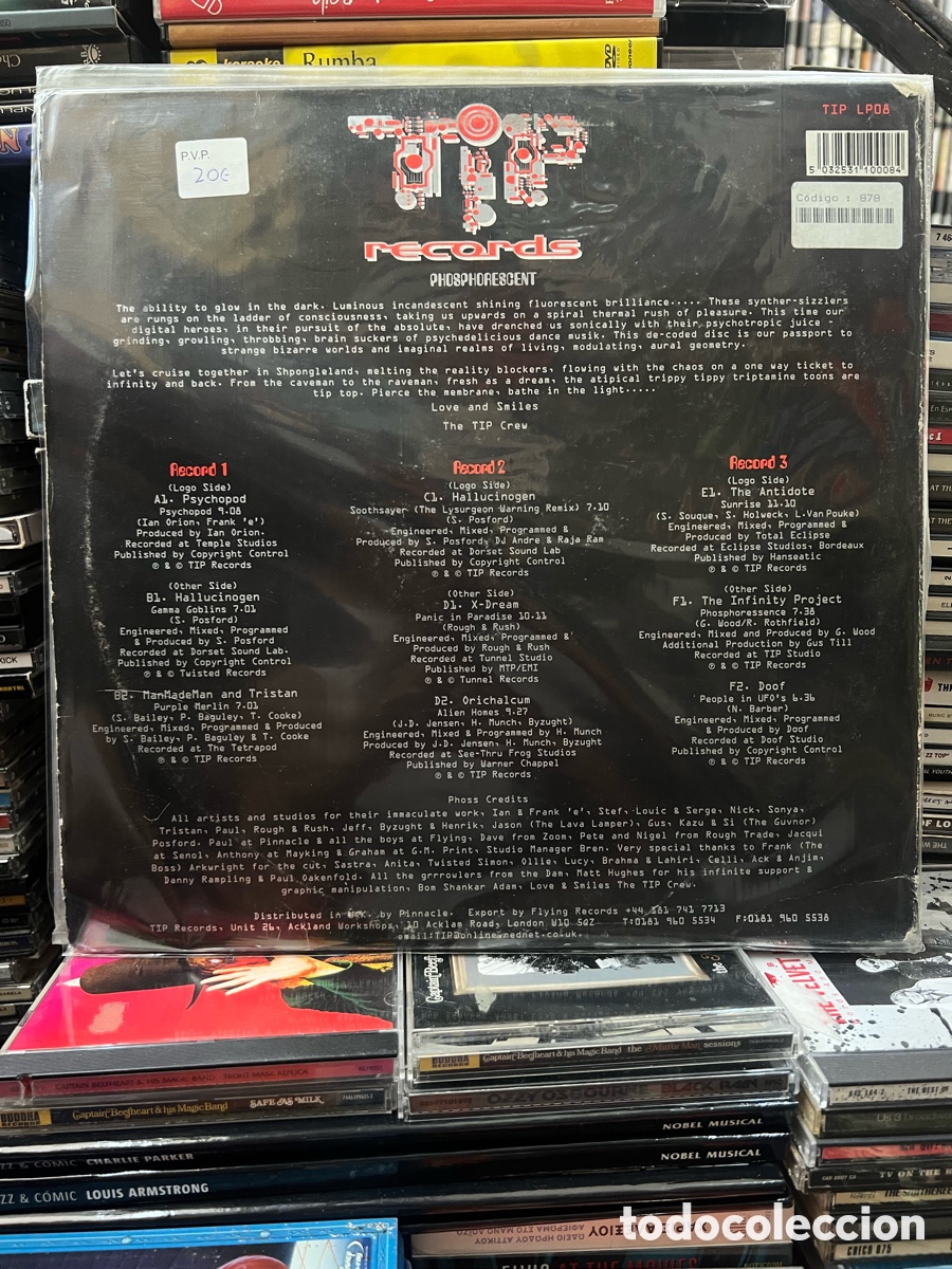 Discos de vinilo: TIP RECORDS PHOSPHORESCENT - Foto 2