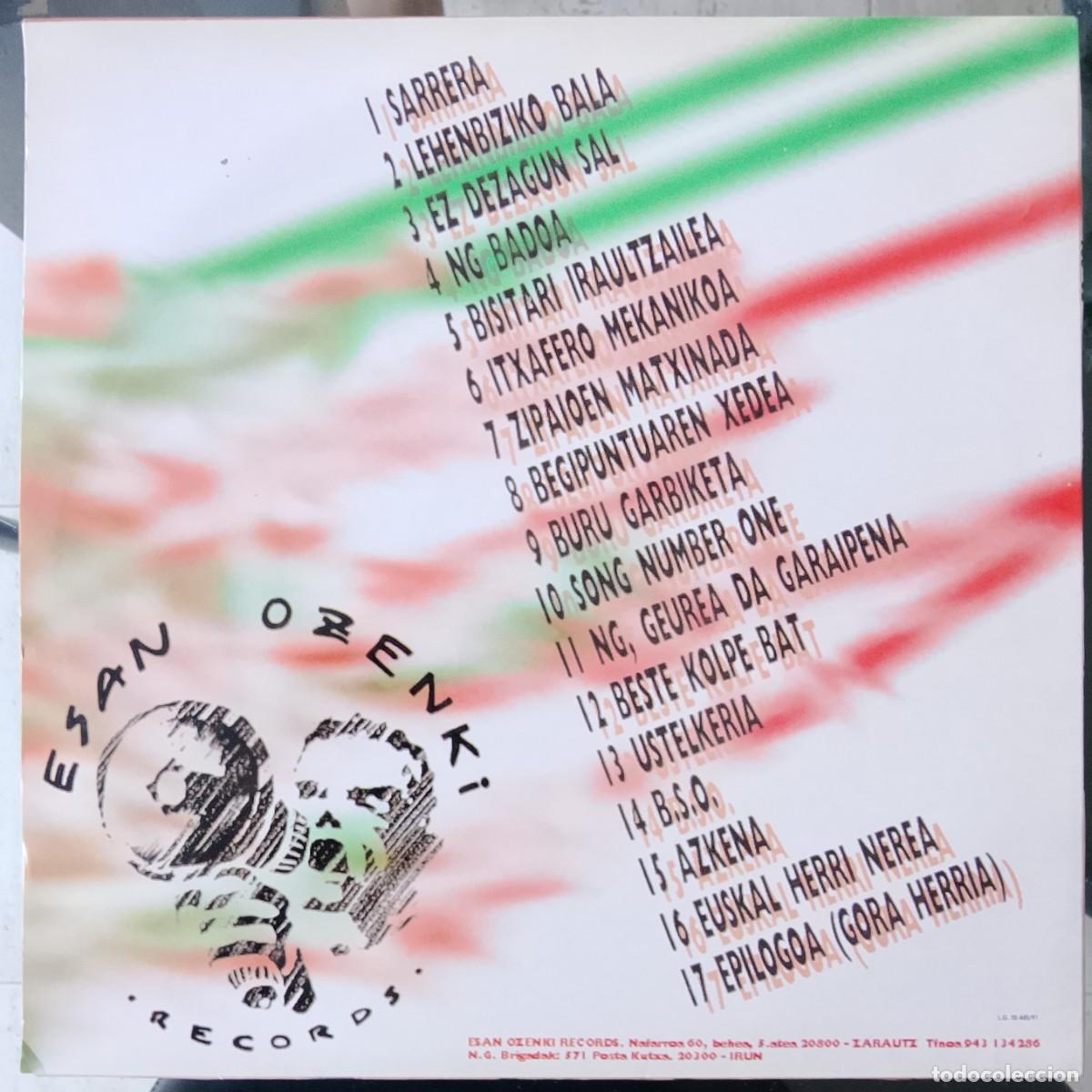 Discos de vinilo: Negu Gorriak. Gure jarrera. Vinilo LP. - Foto 2