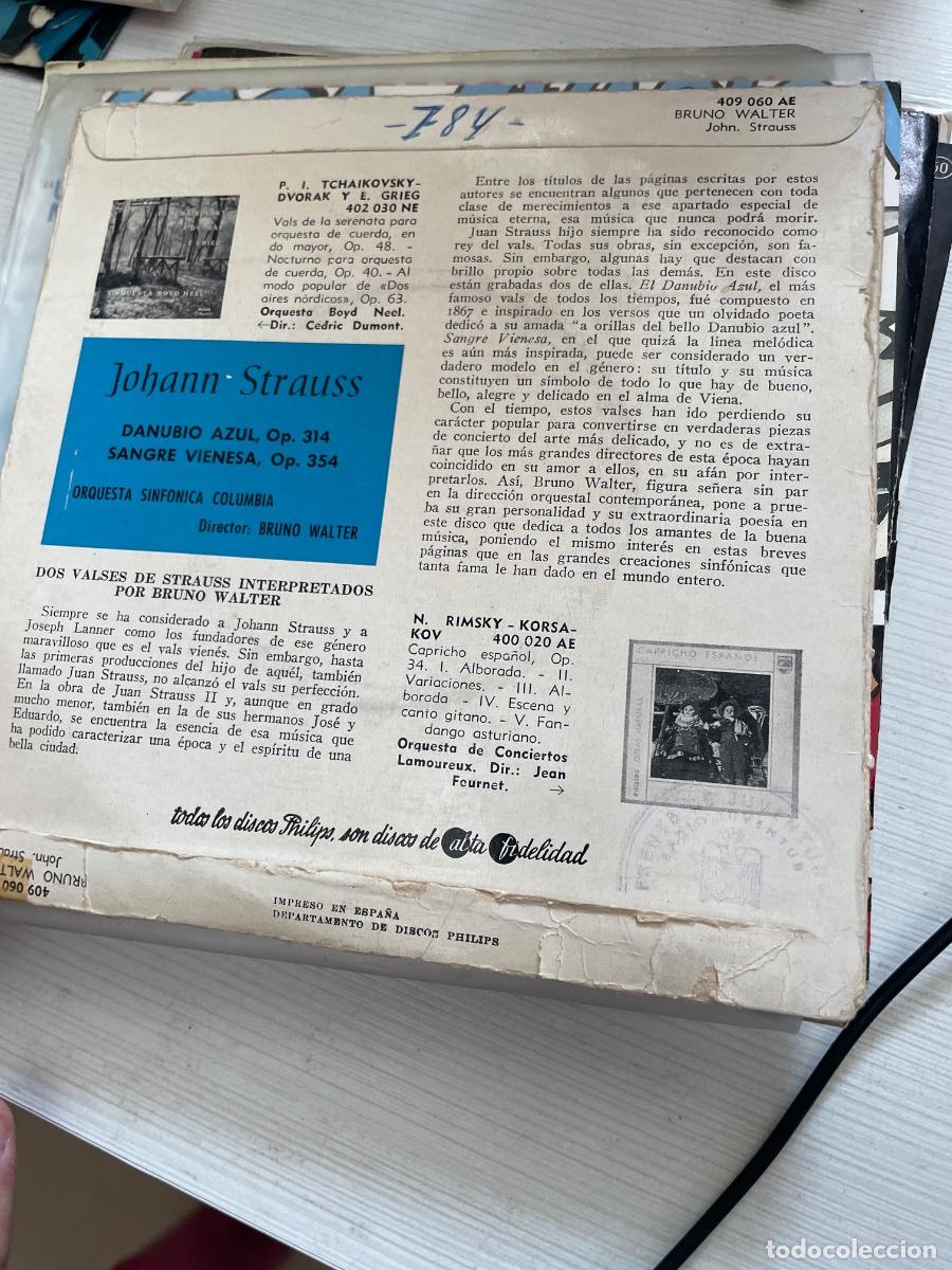 Discos de vinilo: Danubio azul sangre vienesa single - Foto 2