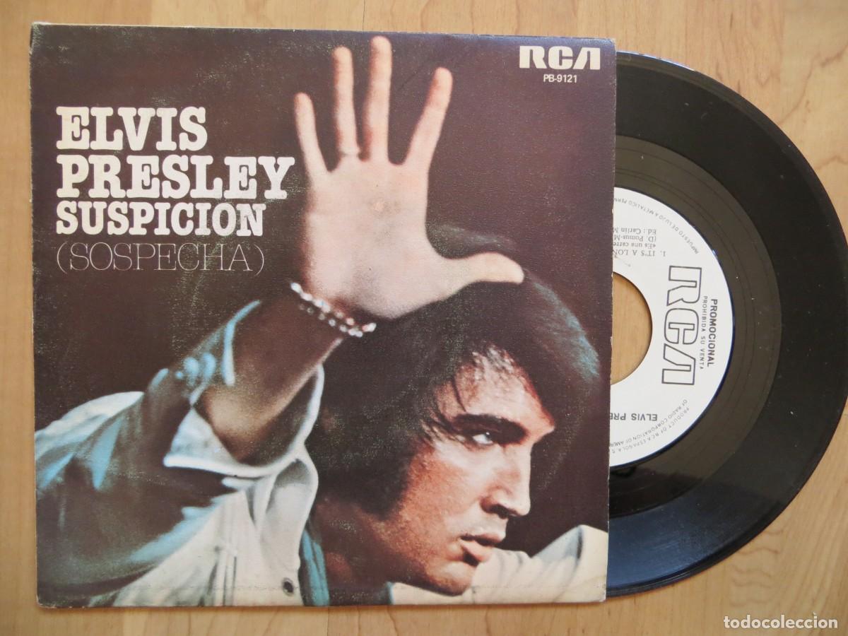 Discos de vinilo: Elvis Presley - Suspicion (Sospecha) (7&rdquo;, Single, Promo)