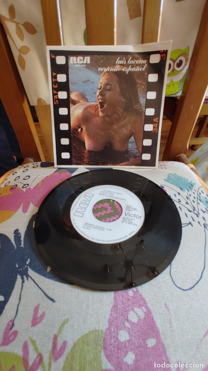 Discos de vinilo: LUIS LUCENA-SINGLE VERANITO ESPA&Ntilde;OL-PROMO BUEN ESTADO