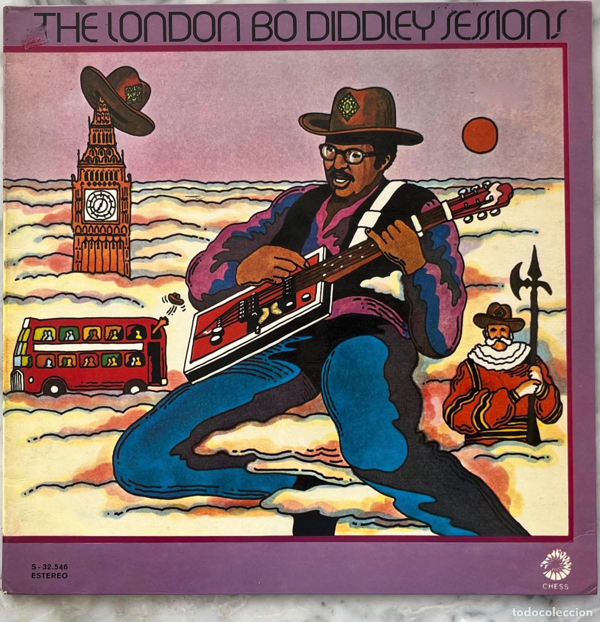 Discos de vinilo: BO DIDDLEY. THE LONDON SESSIONS. SOLO PORTADA LP ESPA&Ntilde;A 1974