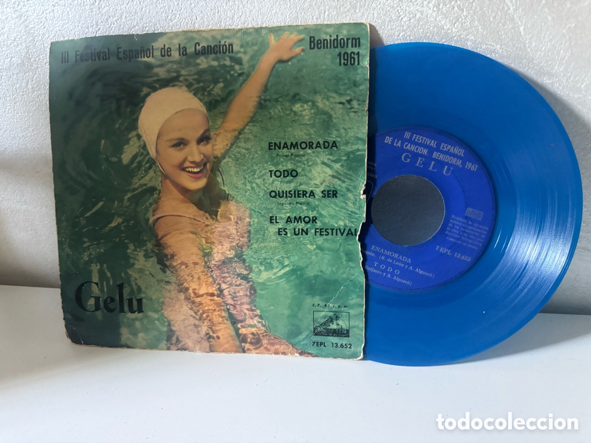 Discos de vinilo: Gelu - Enamorada +3 / Benidorm 1961