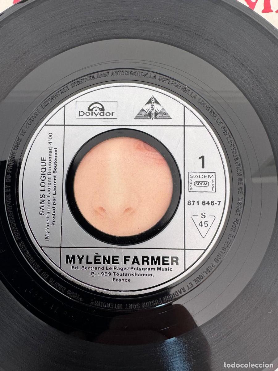 Discos de vinilo: Mylene Farmer 45t Sans logique EX EX - Foto 4