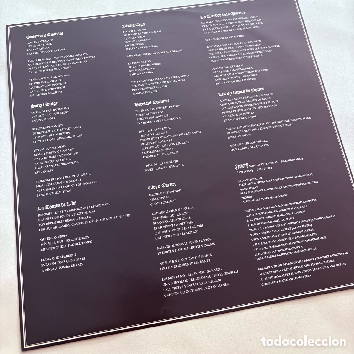 Discos de vinilo: lp &Oacute;sserp &ndash; Sang I Sutge del 2015 - Foto 3